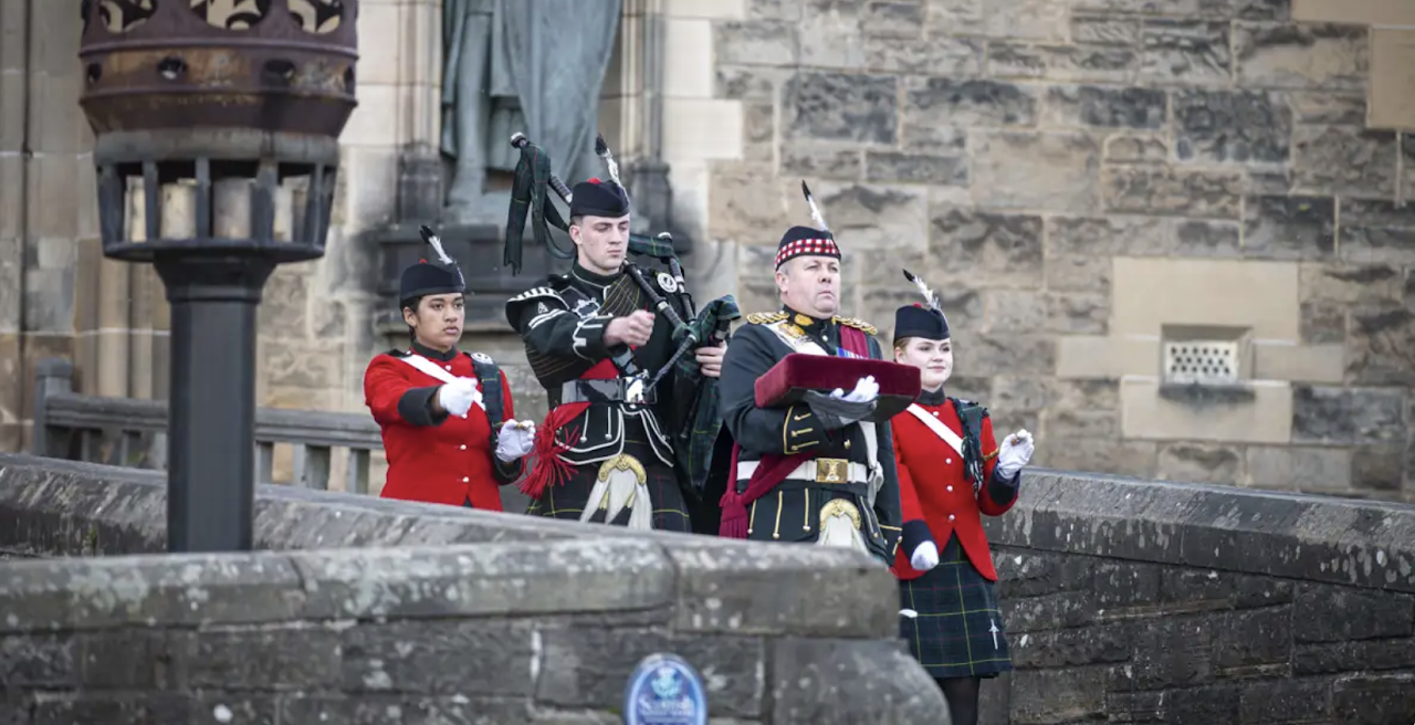 Queen Victoria School Support Installation of New Governor at Edinburgh Castle