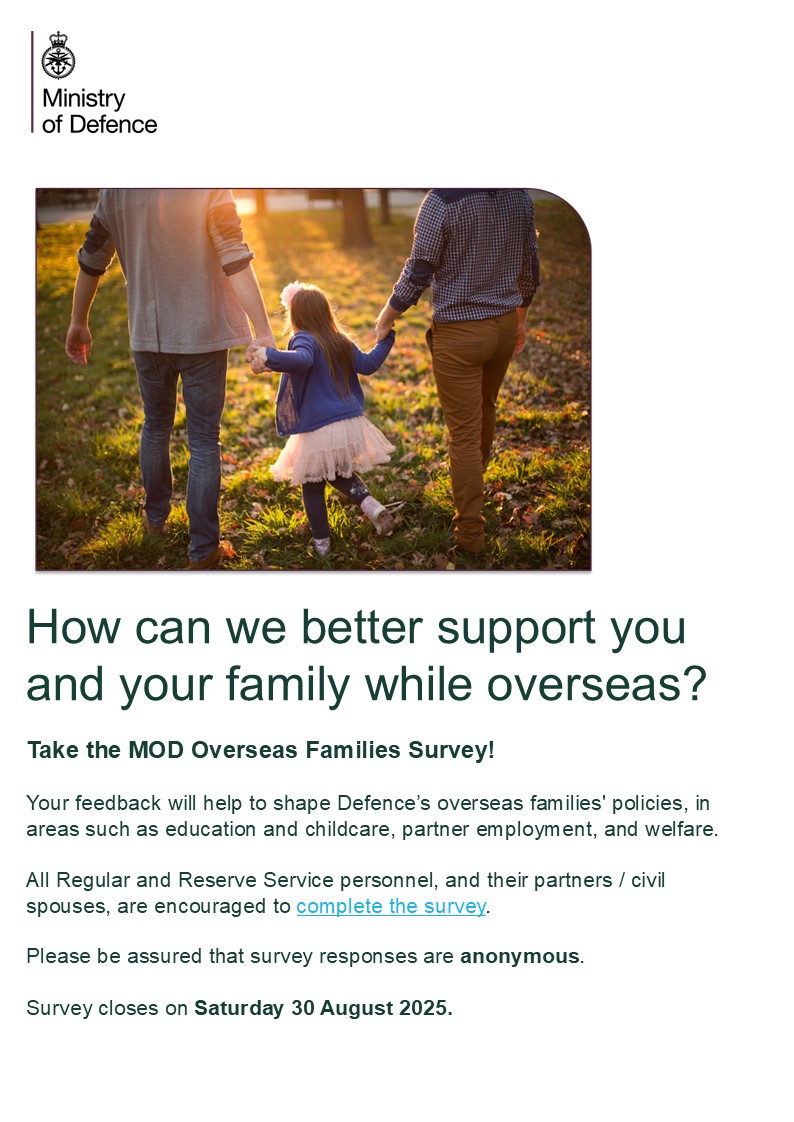 Assigned overseas? Have your say on Service family life