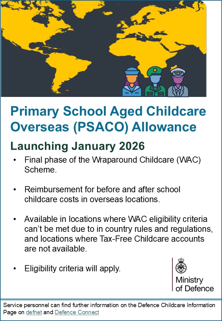 Primary School Aged Childcare Overseas (PSACO) Allowance launches January 2026